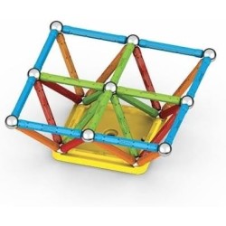 GEOMAG - SUPERCOLOR - 60 Pezzi - 100% Plastica Riciclata - Costruzioni Magnetiche per Bambini dai 3 Anni   STEM