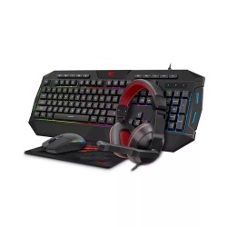 Kit Completo Gaming Mouse Tastiera Cuffie Tappetino Havit Gamenote KB501CM