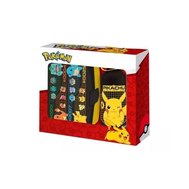 Set Porta pranzo e borraccia UFFICIALE POKEMON PIKACHU