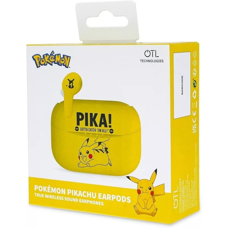 Auricolari wireless Pokemon Pikachu TWS con custodia di ricarica - OTL Technologies PK0859